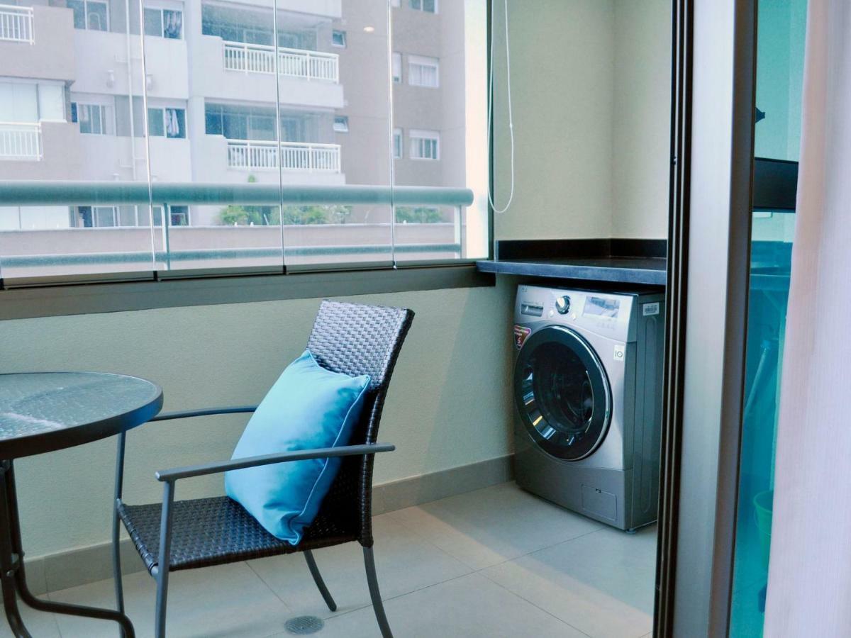 Апартаменты Flat No Brooklin 86 | Alto Padrao + Garagem Сан-Пауло Экстерьер фото